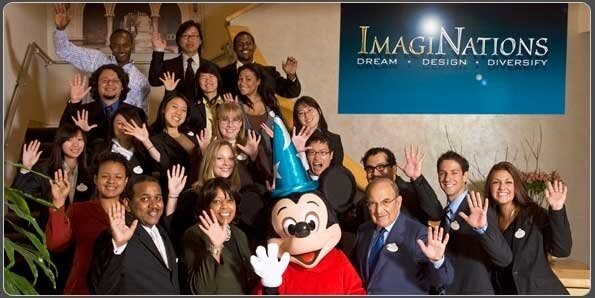Allie Braswell with participants in Disney's Imaginations Design Competition